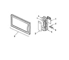 Amana AMC6158BAB control panel/door assembly diagram