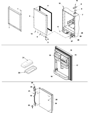 Refrigerator door