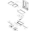 Kenmore 59667902600 refrigerator shelving diagram