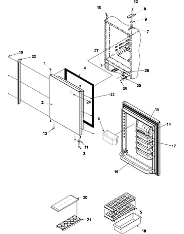 Refrigerator door
