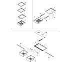 Kenmore 59665332600 refrigerator shelving diagram