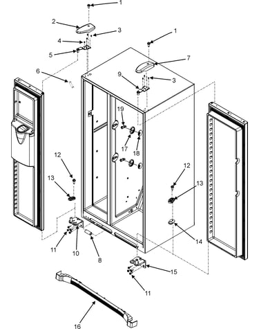 Hinges & toe grille
