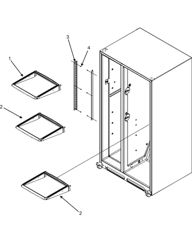 Refrigerator shelves