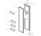 Maytag MSD2656KEU freezer door diagram