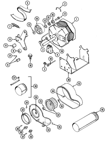 Motor-dryer & blower (lsg7806aaq)
