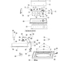 Maytag MAV3855AKW control panel & top diagram