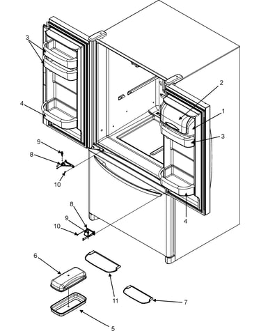 Ref dr storage & center hinges