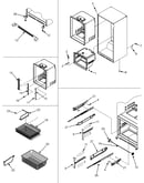 Interior cabinet/frz shelves/toe grille