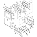 Maytag MGR5745ADW door/drawer diagram