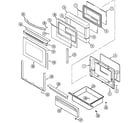 Maytag MGR5745ADA door/drawer diagram
