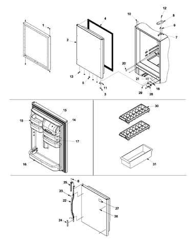 Refrigerator door