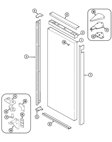 Fresh food outer door
