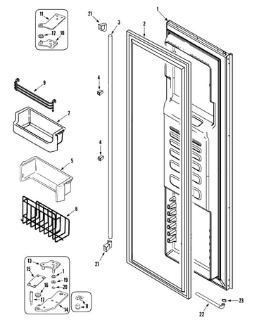 Freezer door