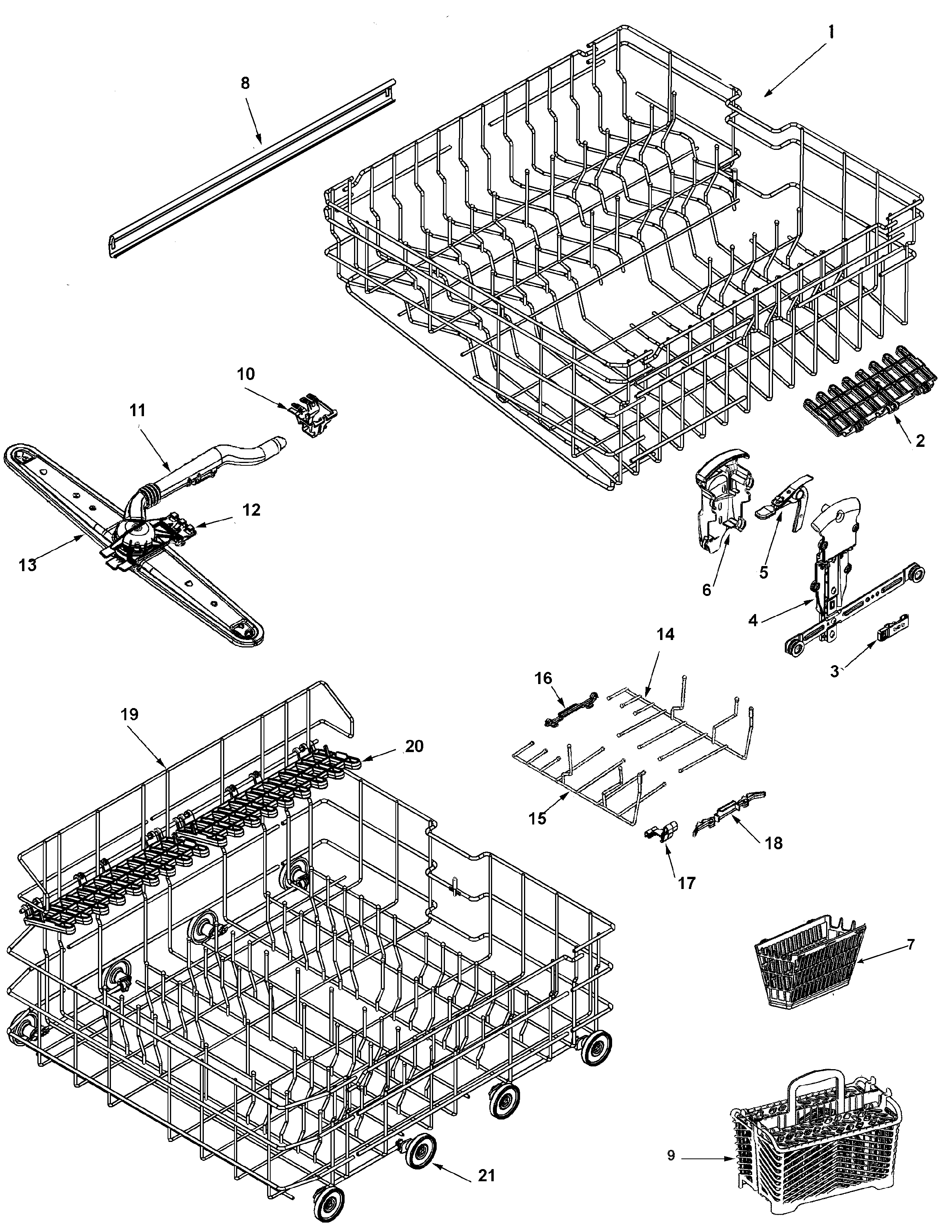 TRACK & RACK ASSEMBLY