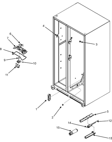 Evap fan/water filter