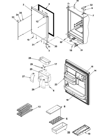 Refrigerator door