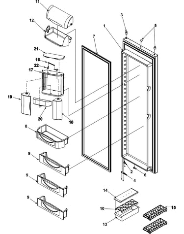 Refrigerator door