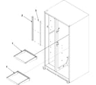 Amana AC2224PEKW0 refrigerator shelves diagram