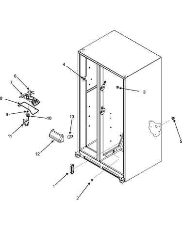 Evap fan assy & crisper light