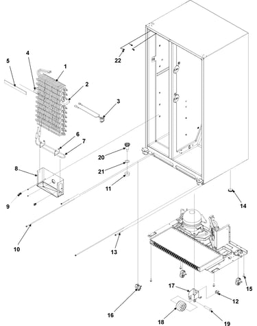 Evaporator assy and rollers