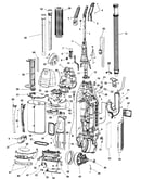 Motor, handle, dirt cup, hose