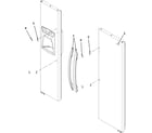 Amana ACD2232HRS0 handles and trim diagram