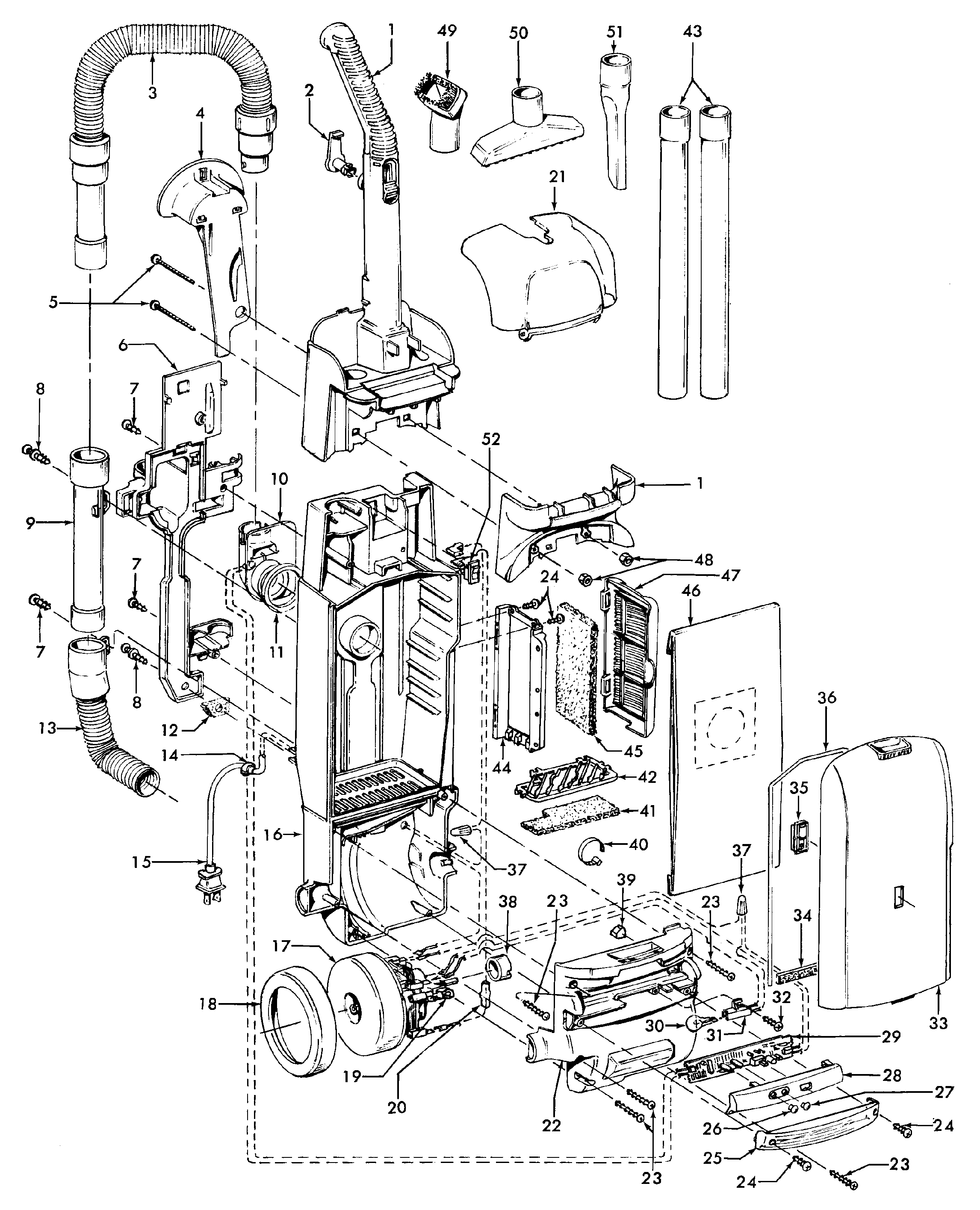 Upper housing assy