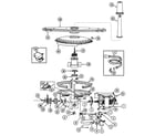 Jenn-Air DW871UQA pump & motor diagram