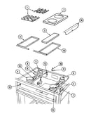 Top assembly/gas controls