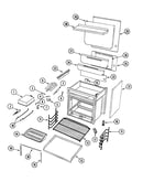 Oven body/gas controls