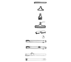 Hoover S3509 cleaningtools diagram