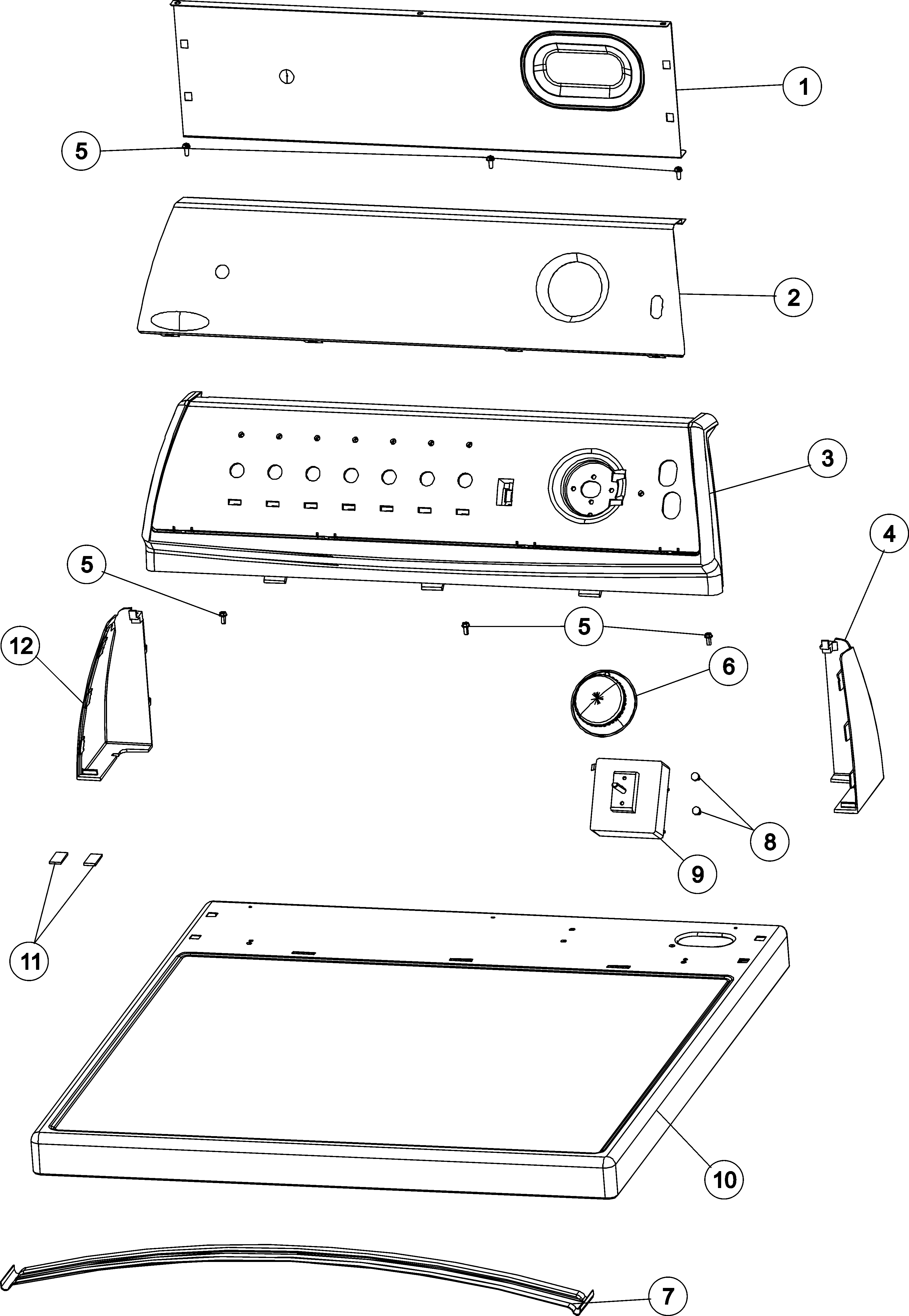 Control panel & top