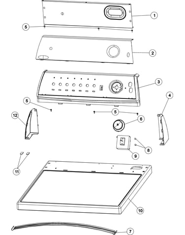 Control panel & top