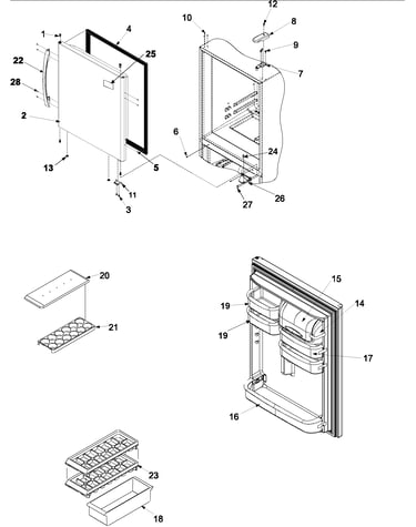 Refrigerator door