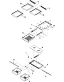 Refrigerator shelving