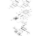 Amana ABB1922FES0 refrigerator shelving diagram