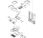 Amana ABR2227FES0 refrigerator shelving diagram