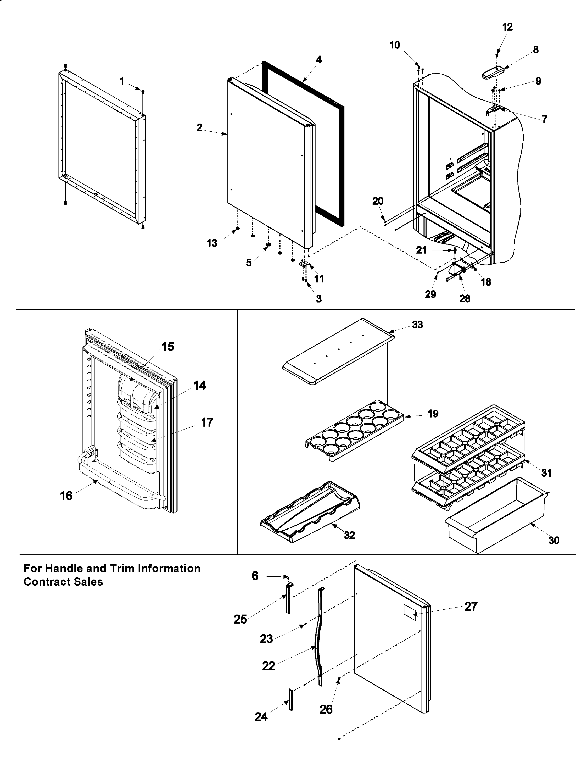 Refrigerator door