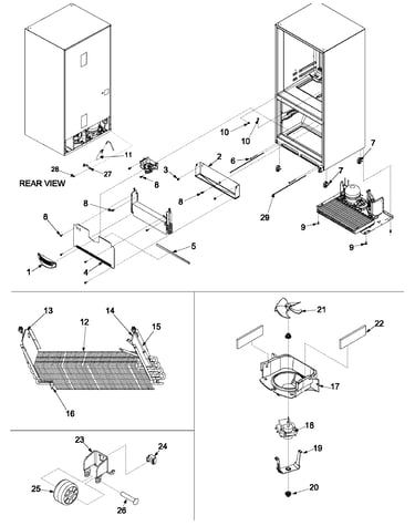 Evaporator area & rollers
