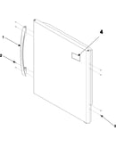 Refrigerator door handle & trim