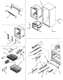 Interior cabinet/frz shelves/toe grille
