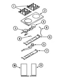 Top assembly/gas controls