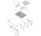 Jade RJDF3683A oven cavity/door items diagram