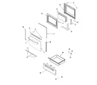 Amana AER5511ACW door/drawer diagram