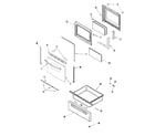 Maytag MER5751ACW door/drawer diagram