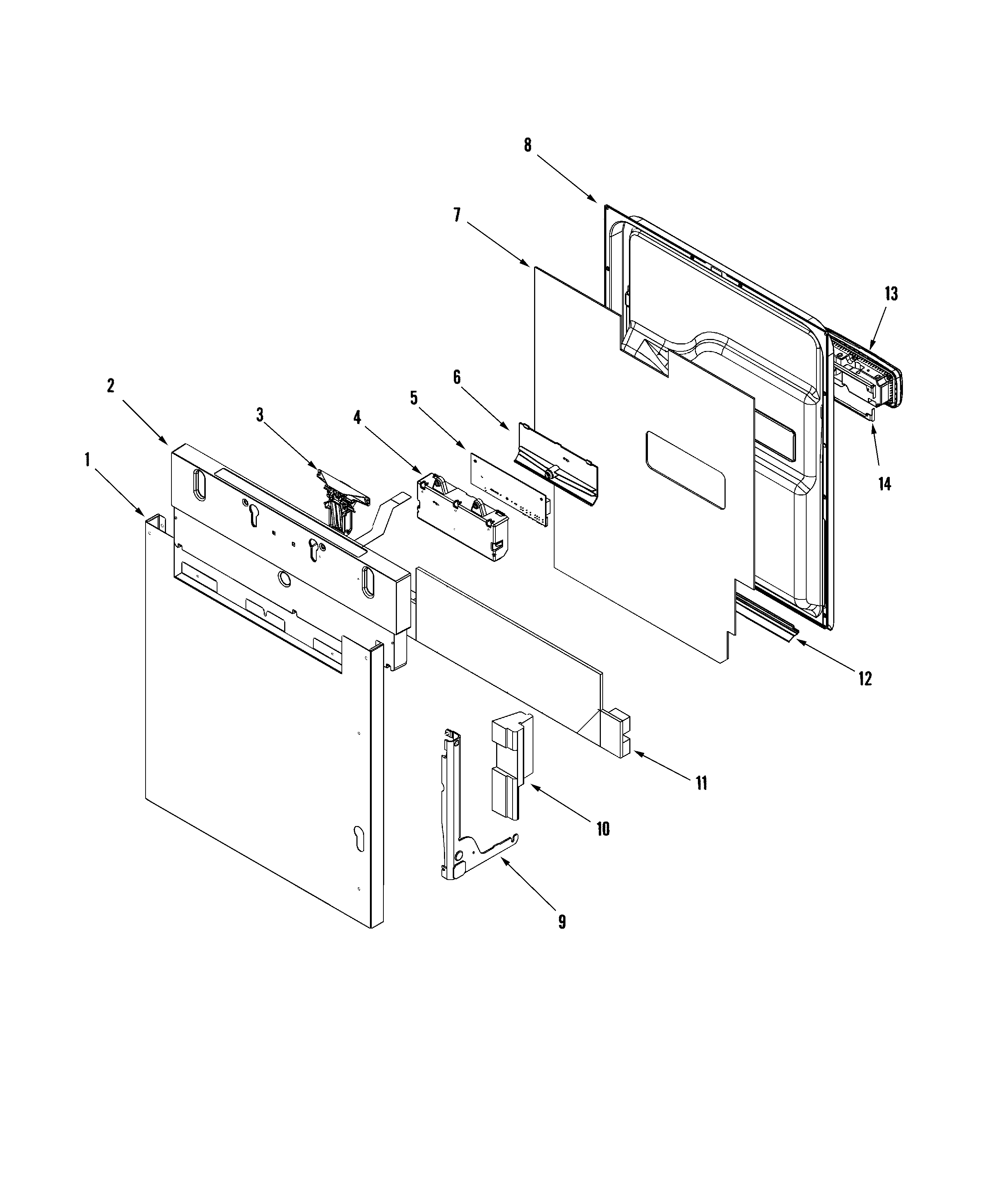 CONTROL PANEL & DOOR