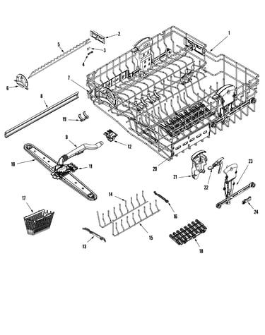 Rail & rack assembly (upr)