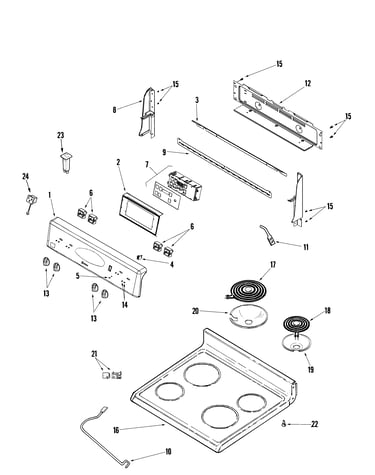 Control panel/top assembly