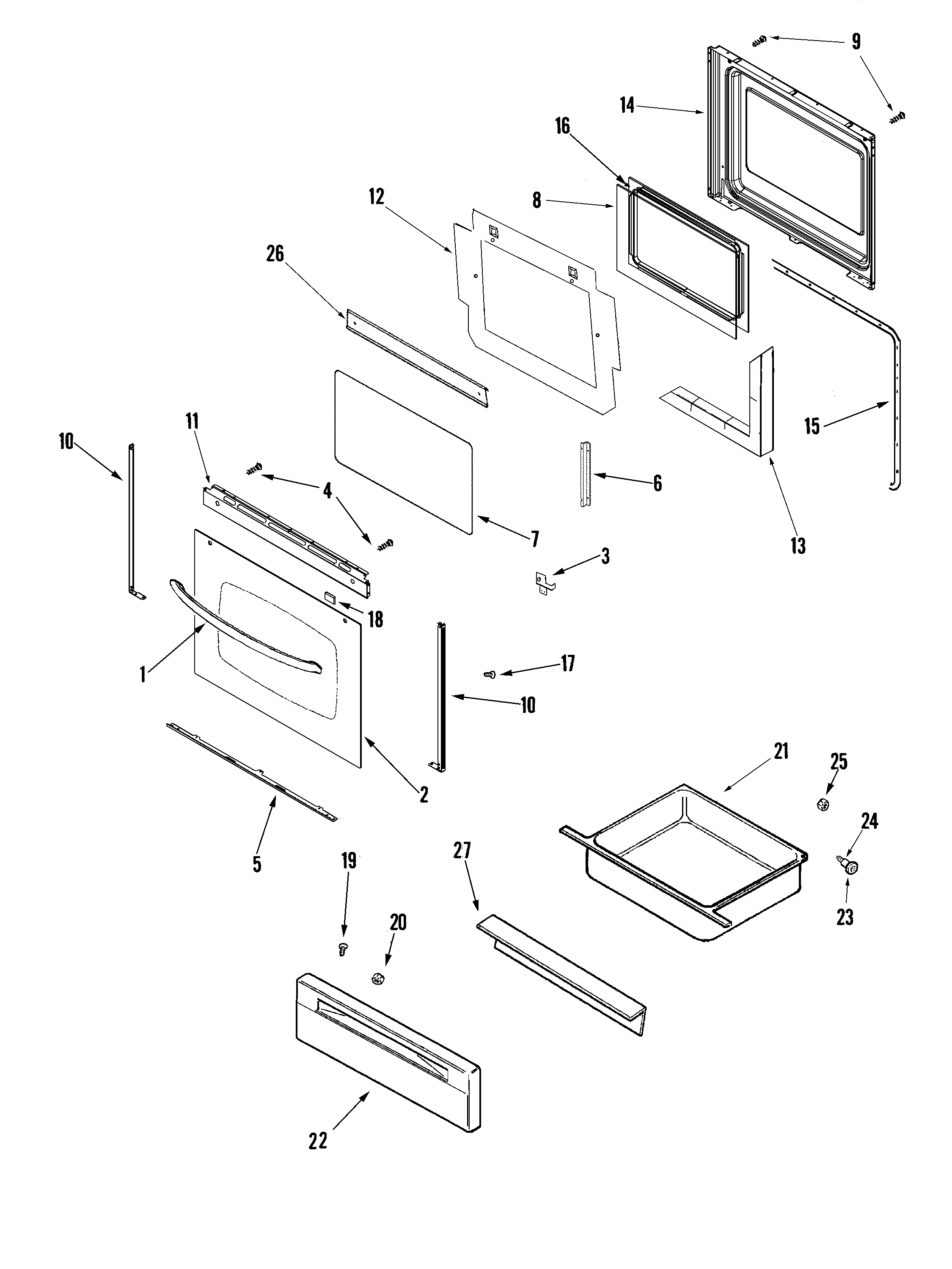 Door/drawer (slv)