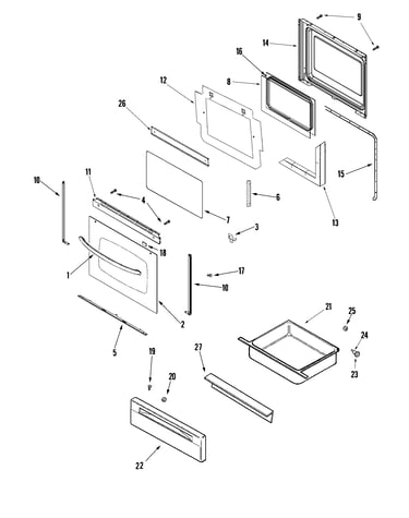 Door/drawer (slv)